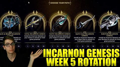 it just replaced the old week 2, wich is now week 3. . Incarnon genesis rotation